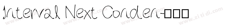 Interval Next Conden字体转换